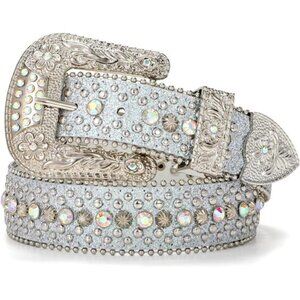 Gothic Bling Belt: Western Cowboy Style for Jeans